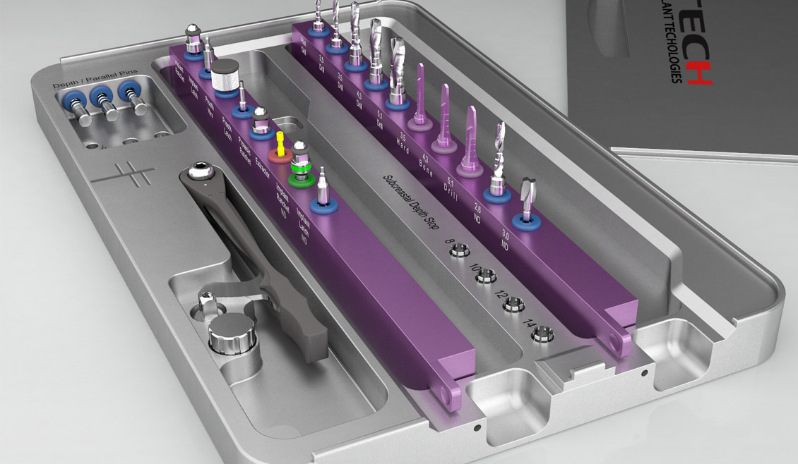 04 Modellazione Render 3d Kit Chirurgico Metallo Impianto Dentale Ricreativi Bologna