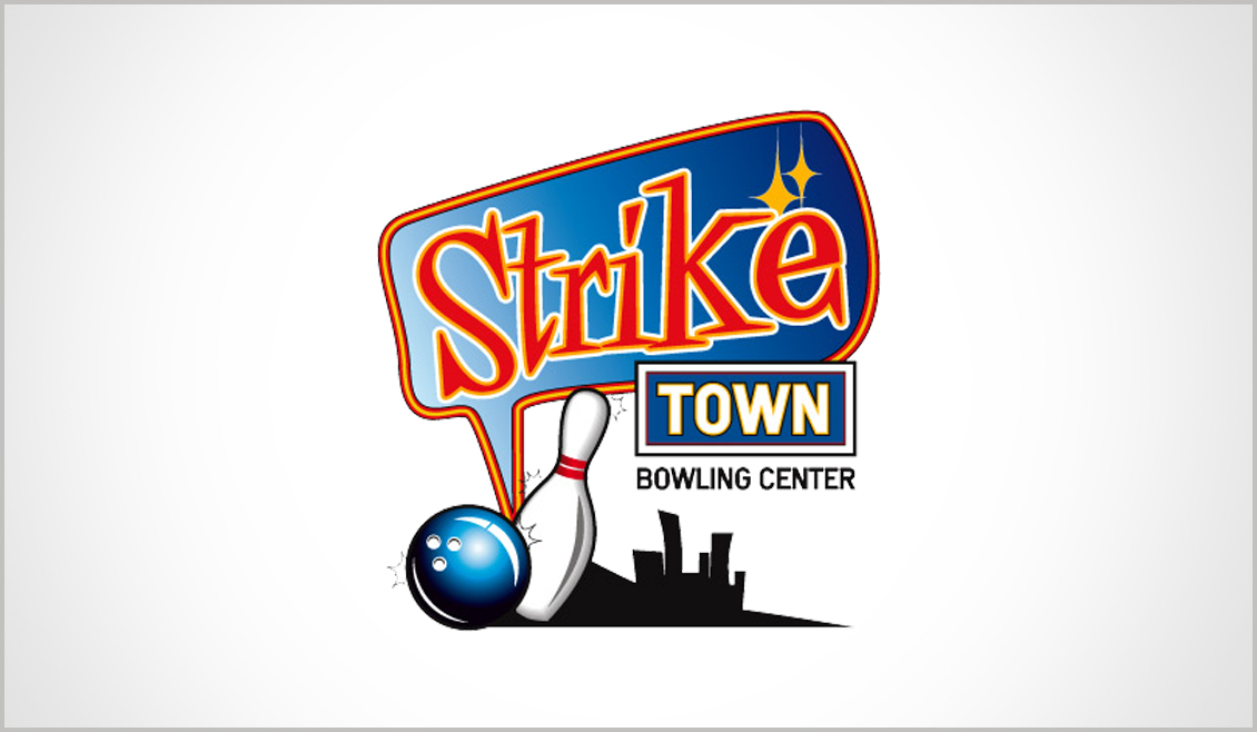 Ideazione Logo Centro Bowling Stike Town Ricreativi Bologna 01