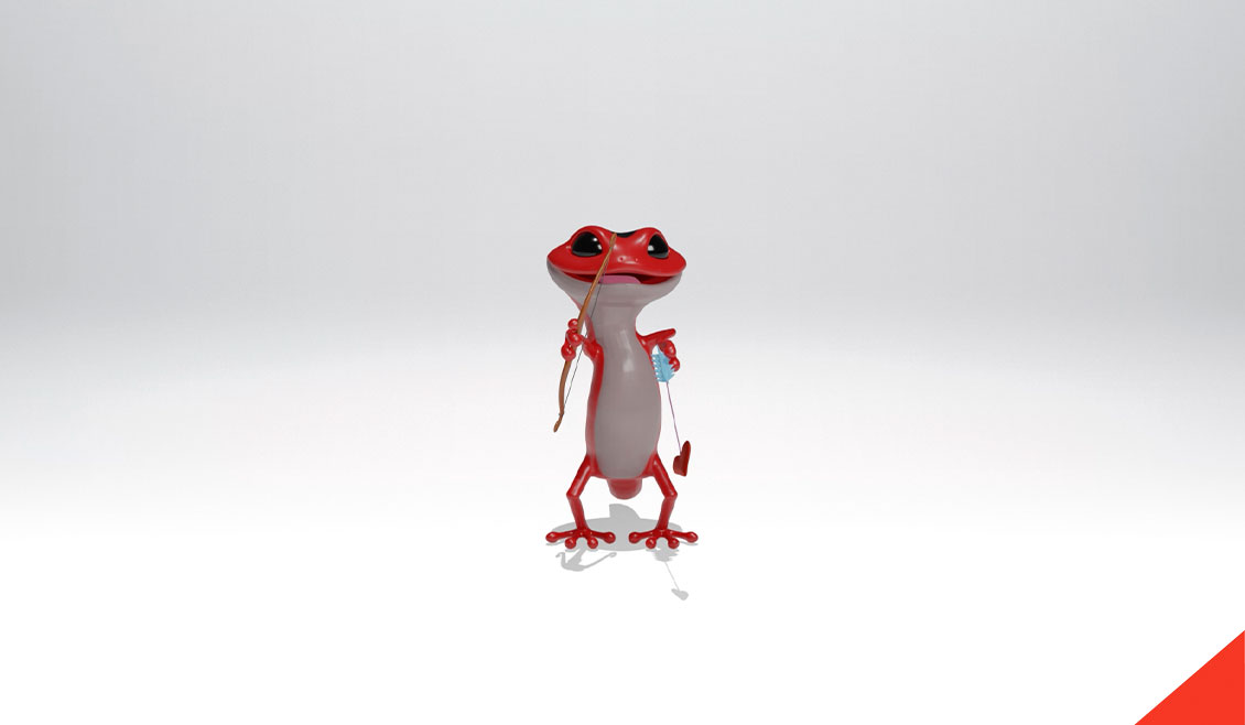 01 Portfolio Ricreativi Dacom Video 3D Animazione Cartone Mascotte Jecom Character Buon San Valentino Bologna Agenzia Comunicazione