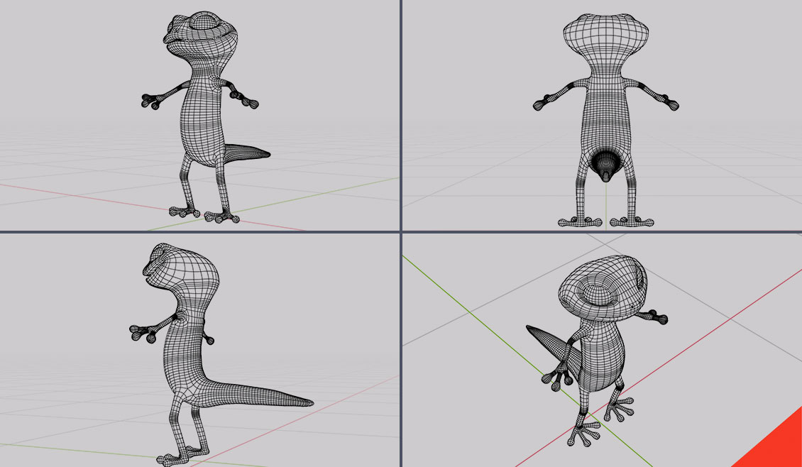 02 Portfolio Ricreativi Dacom Modellazione 3D Cartone Mascotte Jecom Character Benvenuto Jecom Bologna Agenzia Comunicazione