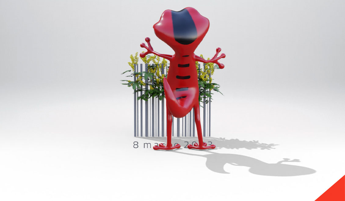 03 Portfolio Ricreativi Dacom Video 3D Animazione Cartone Mascotte Jecom Character Buona Festa Donna Bologna Agenzia Comunicazione