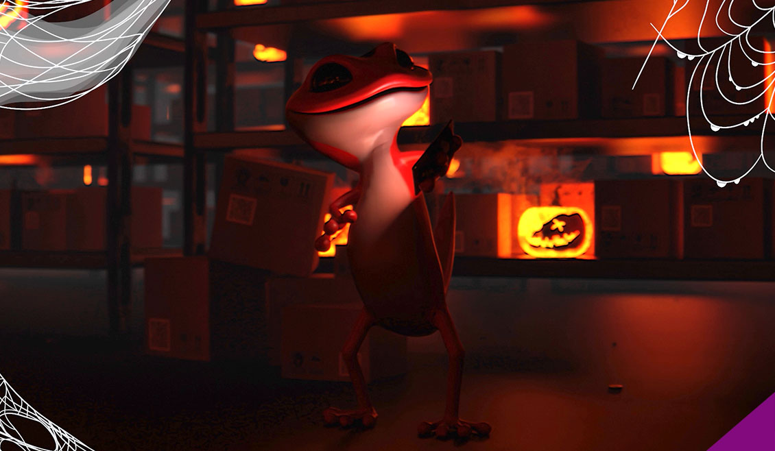 03 Portfolio Ricreativi Dacom Video 3D Animazione Cartone Mascotte Jecom Character Happy Halloween Bologna Agenzia Comunicazione