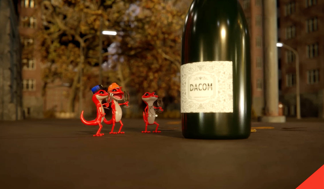 01 Portfolio Ricreativi Dacom Video 3D Animazione Cartone Mascotte Jecom Character Buon Anno 2024 Bologna Agenzia Comunicazione