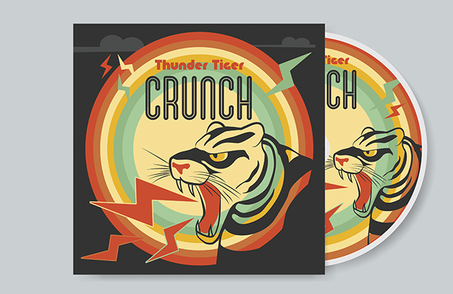 Copertine 33 giri e CD Musicale – Album “CRUNCH” di Thunder Tiger